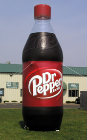 Inflatable Cans and Bottles 20' Dr. Pepper Bottle
